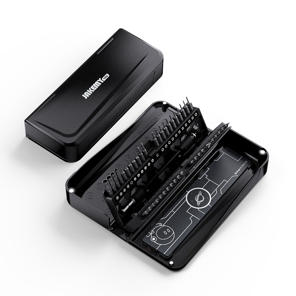 Jakemy Store Ultimate Precision and Convenience: JM 47 in 1 Precision Screwdriver Set with Unique Design Features White