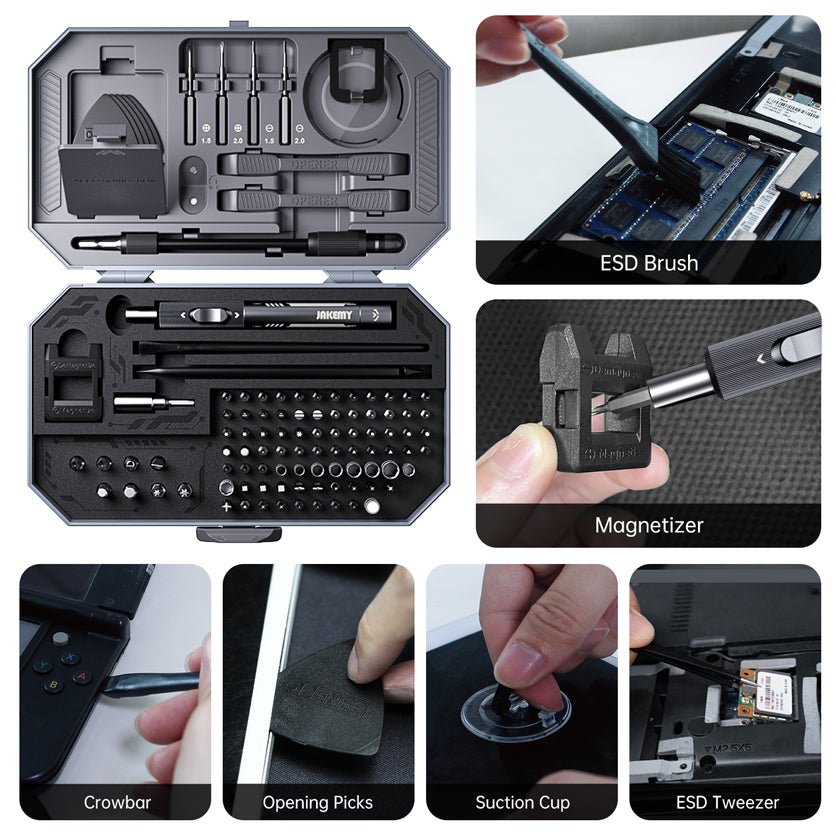 Jakemy Store Meet Every Repair Need with Precision: JM 105-in-1 Portable Screwdriver Set for Electronic Devices and Home Maintenance