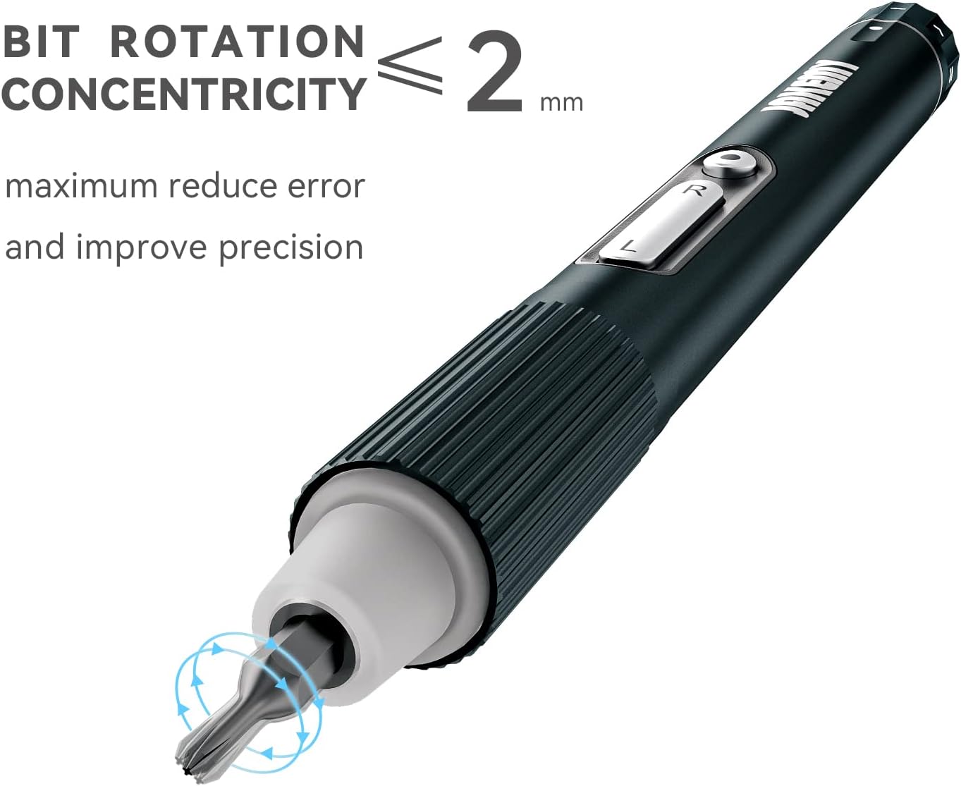 Jakemy Store Efficient and Versatile: JM 21-in-1 Compact Electric Screwdriver with 3-Speed Adjustable Torque and Independent LED Shadowless Light Switch