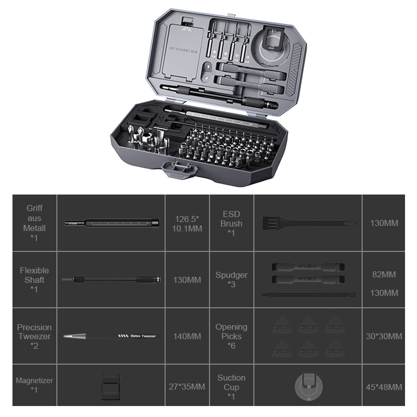 Jakemy Store Professional Electronics Repair Kit: JM 105-in-1 Compact Screwdriver Kit- Versatile and Lightweight Design