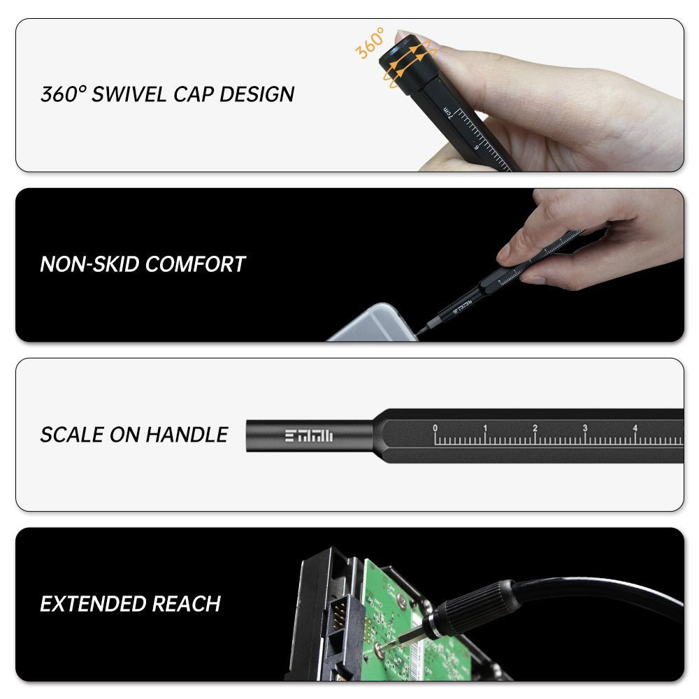 Jakemy Store Professional Electronics Repair Kit: JM 105-in-1 Compact Screwdriver Kit- Versatile and Lightweight Design