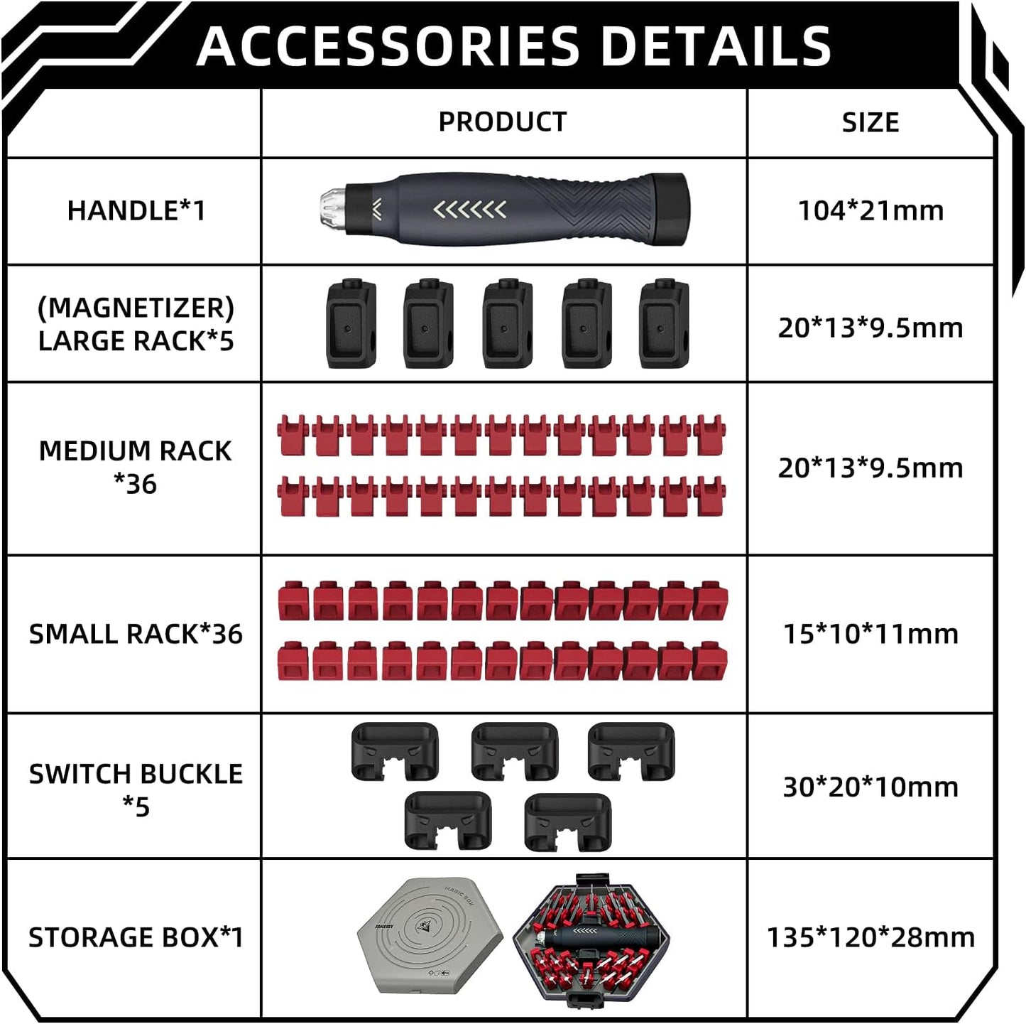 Jakemy Store Versatile and Creative:JM 25-in-1 Building Block Screwdriver Set for Stress Relief and Precision Repairs