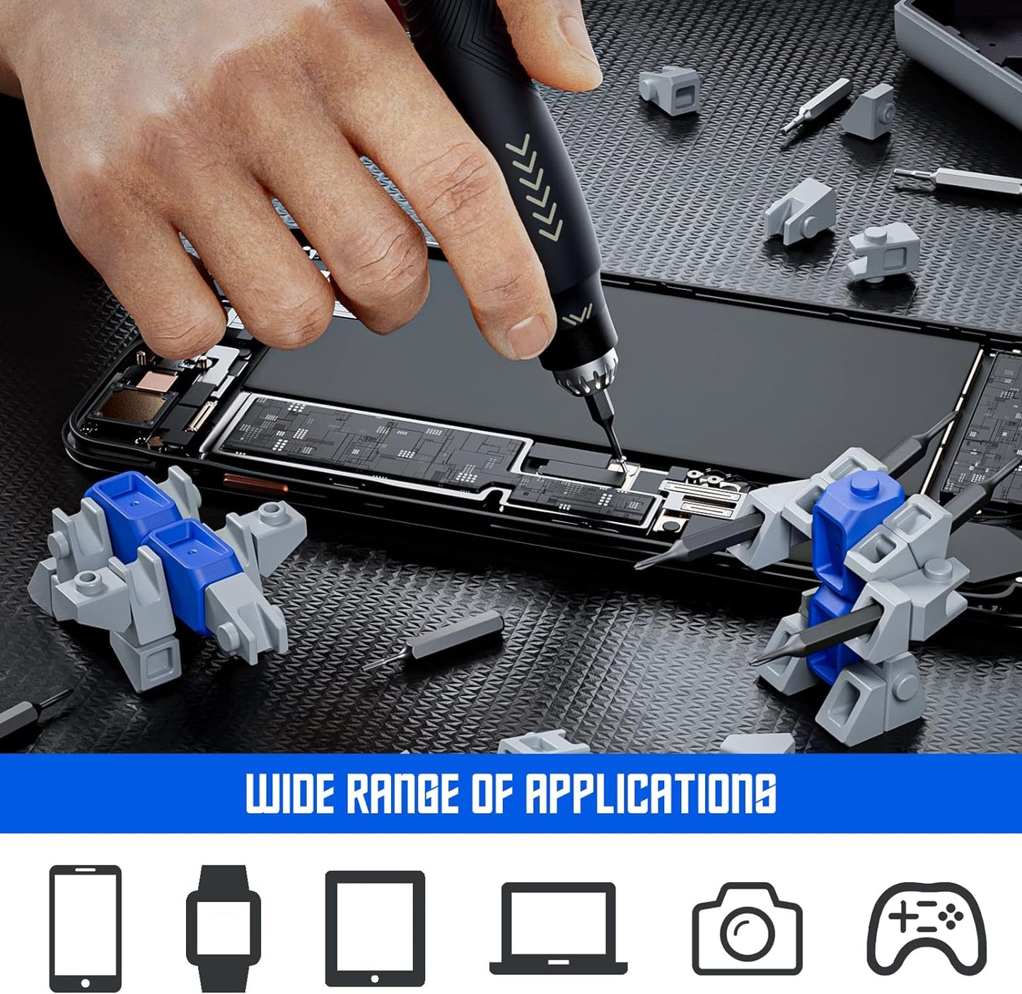 Jakemy Store Versatile and Creative:JM 25-in-1 Building Block Screwdriver Set for Stress Relief and Precision Repairs