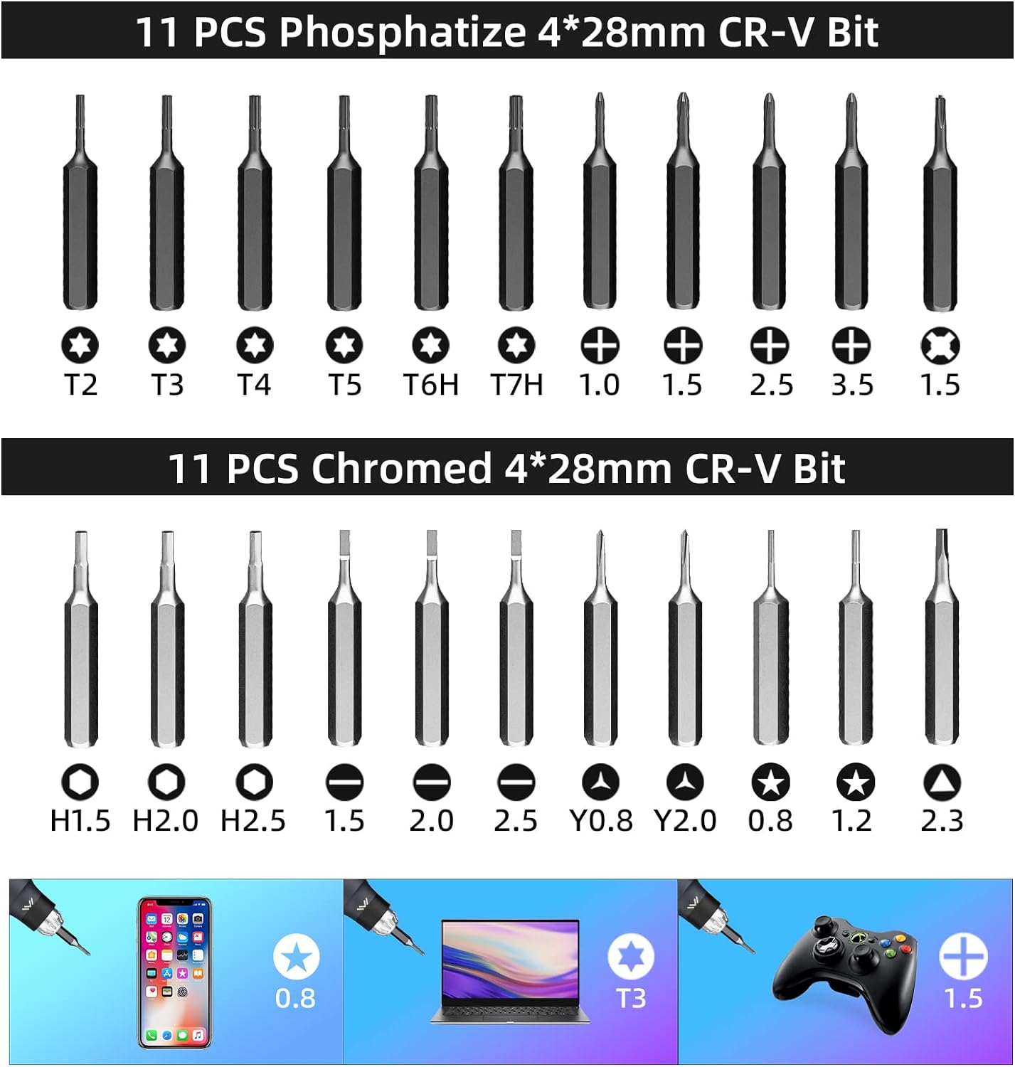 Jakemy Store Versatile and Creative:JM 25-in-1 Building Block Screwdriver Set for Stress Relief and Precision Repairs