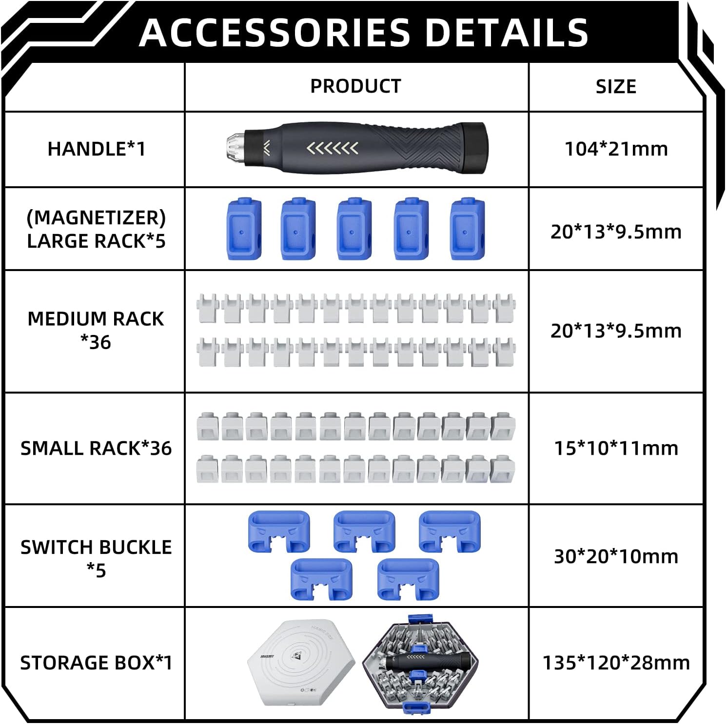 Jakemy Store Versatile and Creative:JM 25-in-1 Building Block Screwdriver Set for Stress Relief and Precision Repairs