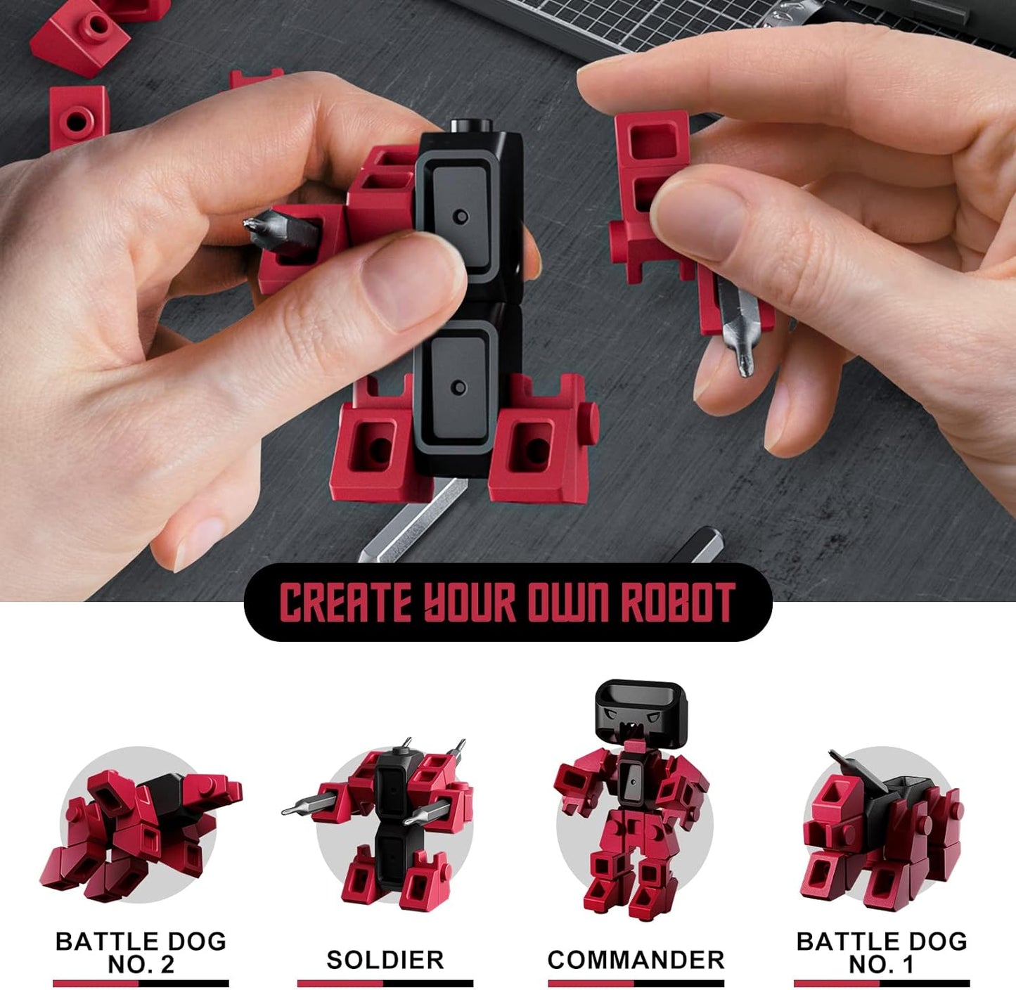 Jakemy Store Versatile and Creative:JM 25-in-1 Building Block Screwdriver Set for Stress Relief and Precision Repairs