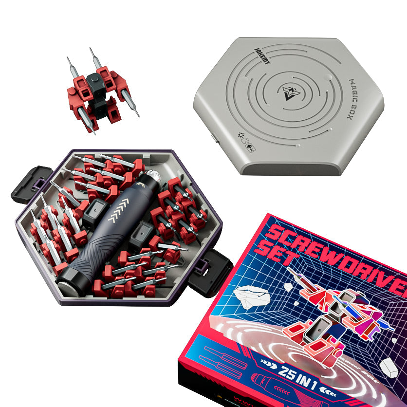 Jakemy Store Versatile and Creative:JM 25-in-1 Building Block Screwdriver Set for Stress Relief and Precision Repairs