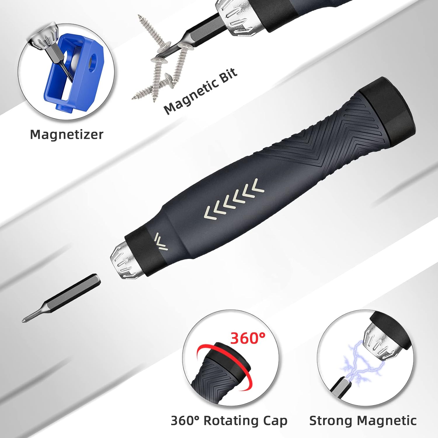Jakemy Store Versatile and Creative:JM 25-in-1 Building Block Screwdriver Set for Stress Relief and Precision Repairs