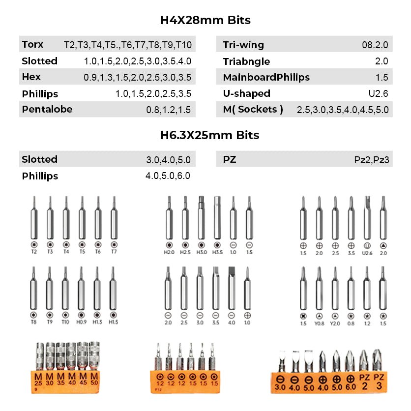 Jakemy Store Versatile Multifunctional Toolkit: JM 99-in-1 Repair Tool Kit with Flexible Shaft and Precision Bits