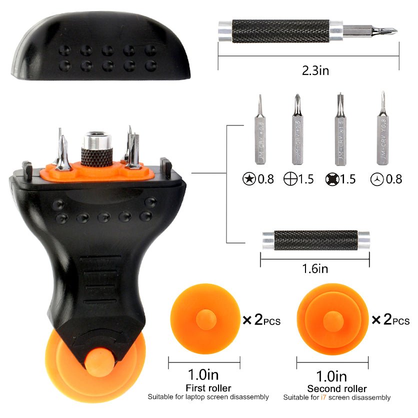 Jakemy Store Versatile Multifunctional Toolkit: JM 99-in-1 Repair Tool Kit with Flexible Shaft and Precision Bits