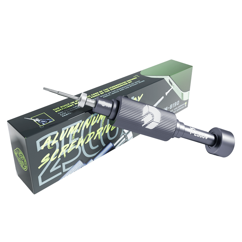 Jakemy Store Professional Grade Precision Screwdriver: JM S2 Steel Bit (Phillips, Torx, Standoff, Pentalobe, Tri-wing) with Mute Bearing Cap