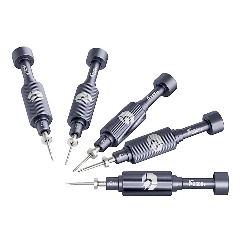 Jakemy Store Professional Grade Precision Screwdriver: JM S2 Steel Bit (Phillips, Torx, Standoff, Pentalobe, Tri-wing) with Mute Bearing Cap