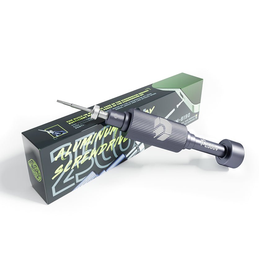 Jakemy Store Professional Grade Precision Screwdriver: JM S2 Steel Bit (Phillips, Torx, Standoff, Pentalobe, Tri-wing) with Mute Bearing Cap