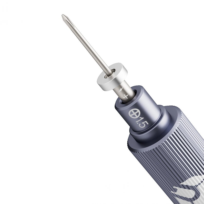 Jakemy Store Professional Grade Precision Screwdriver: JM S2 Steel Bit (Phillips, Torx, Standoff, Pentalobe, Tri-wing) with Mute Bearing Cap