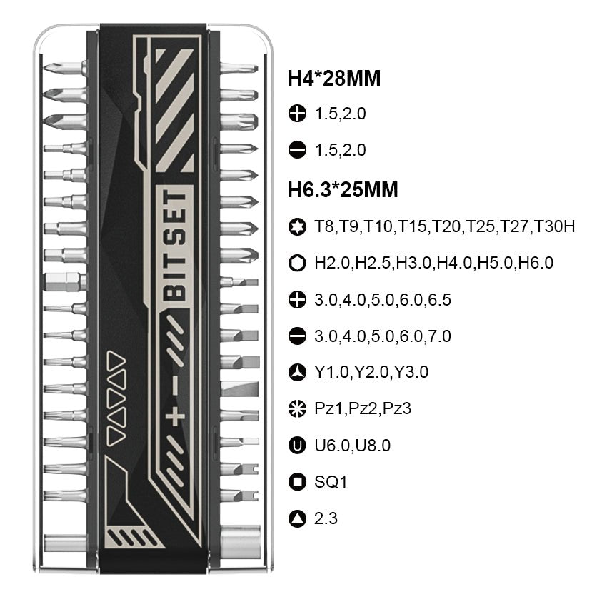 Jakemy Store Efficient JM 36-in-1 Precision Bit Set: Perfect for Large Screw Installation and Removal
