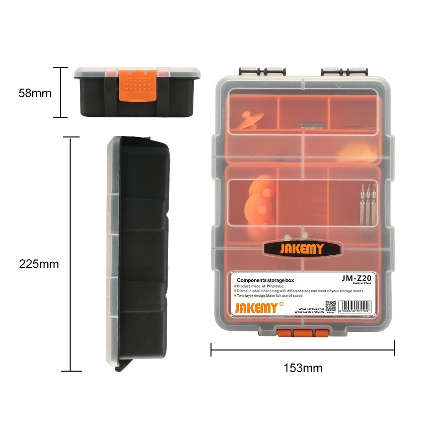 Jakemy Store Multipurpose components storage box JM-Z20