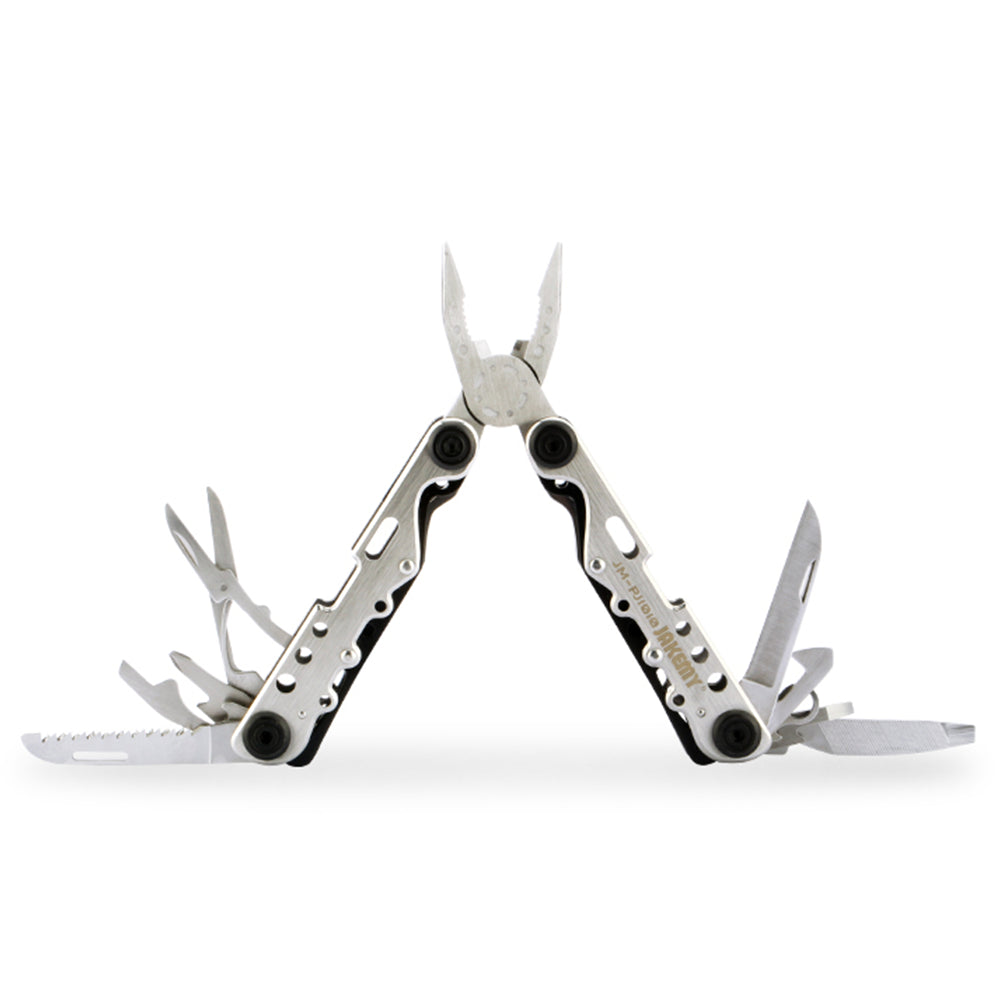Jakemy Store Versatile JM 9-in-1 Outdoor Tool Kit: Includes Scissors, Screwdriver, and Carabiner for Travel