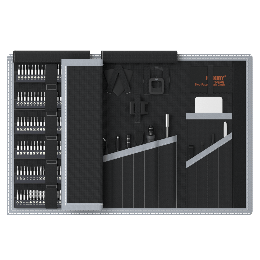 Jakemy Store Comprehensive Professional Toolkit: JM 202-in-1 Multi-bit Precision Screwdriver Set with Adjustable Design Handle
