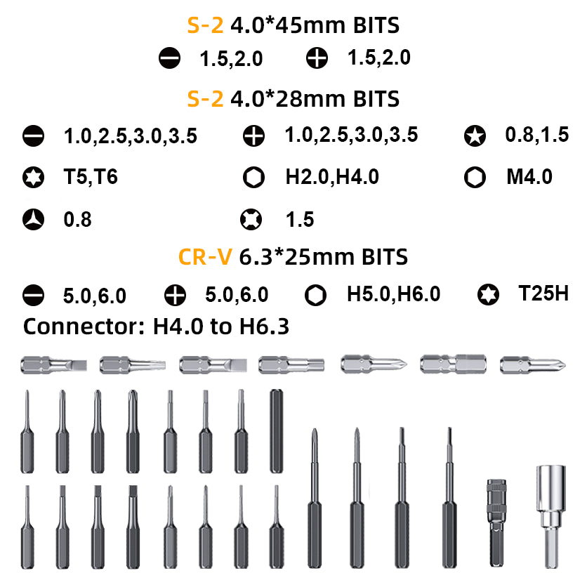 Jakemy Store Versatile Tool for DIY Enthusiasts: JM-RS01 Smalll Ratchet Screwdriver Set for Electronics & Daily Maintenance(2 Version -22 in 1 or 30 in 1)