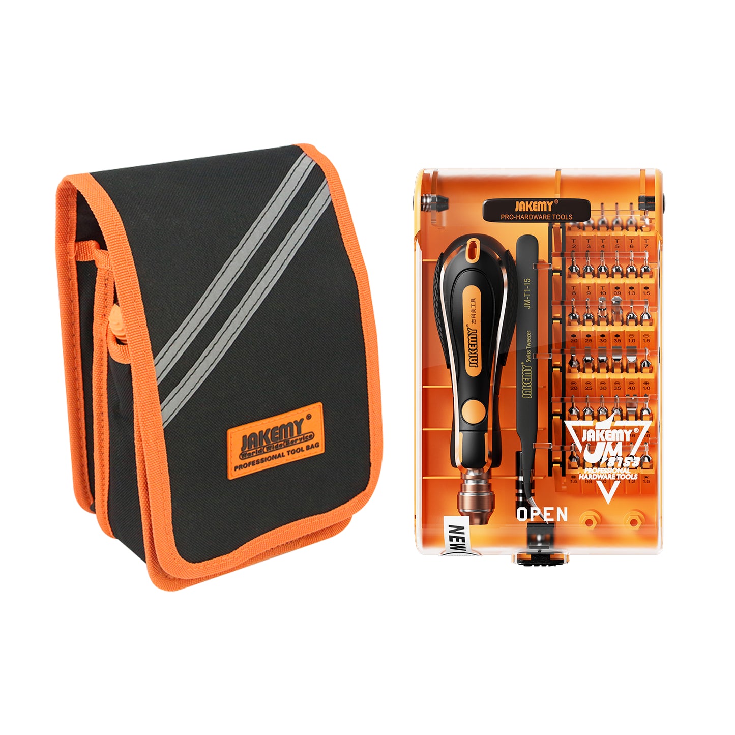 Jakemy Store Versatile Multifunctional Toolkit: JM 99-in-1 Repair Tool Kit with Flexible Shaft and Precision Bits