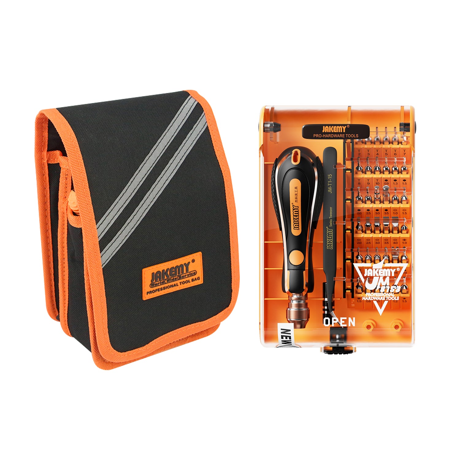 Jakemy Store Versatile Multifunctional Toolkit: JM 99-in-1 Repair Tool Kit with Flexible Shaft and Precision Bits