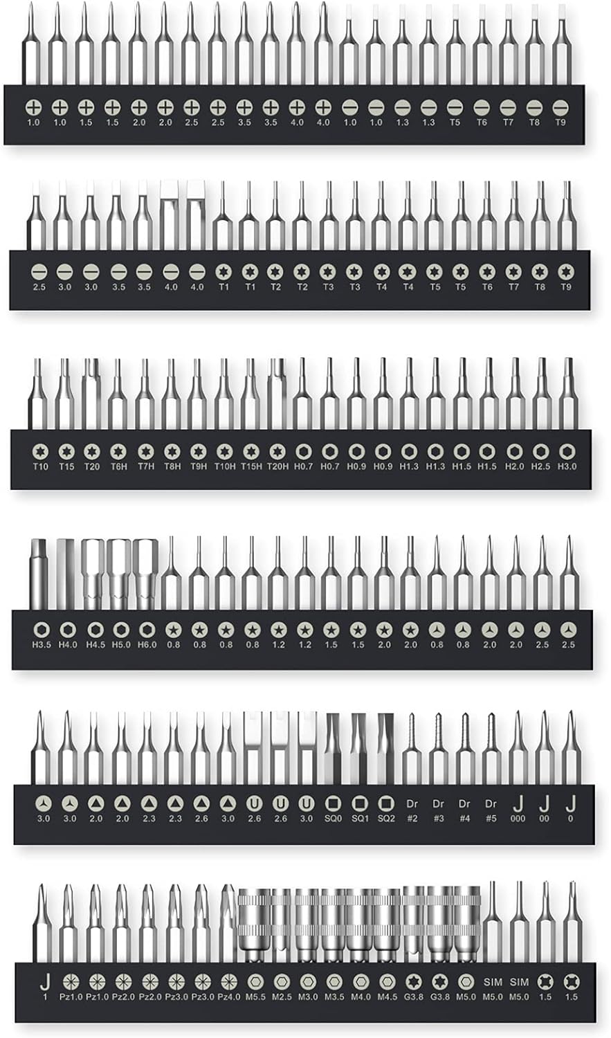 Jakemy Store Comprehensive Professional Toolkit: JM 202-in-1 Multi-bit Precision Screwdriver Set with Adjustable Design Handle