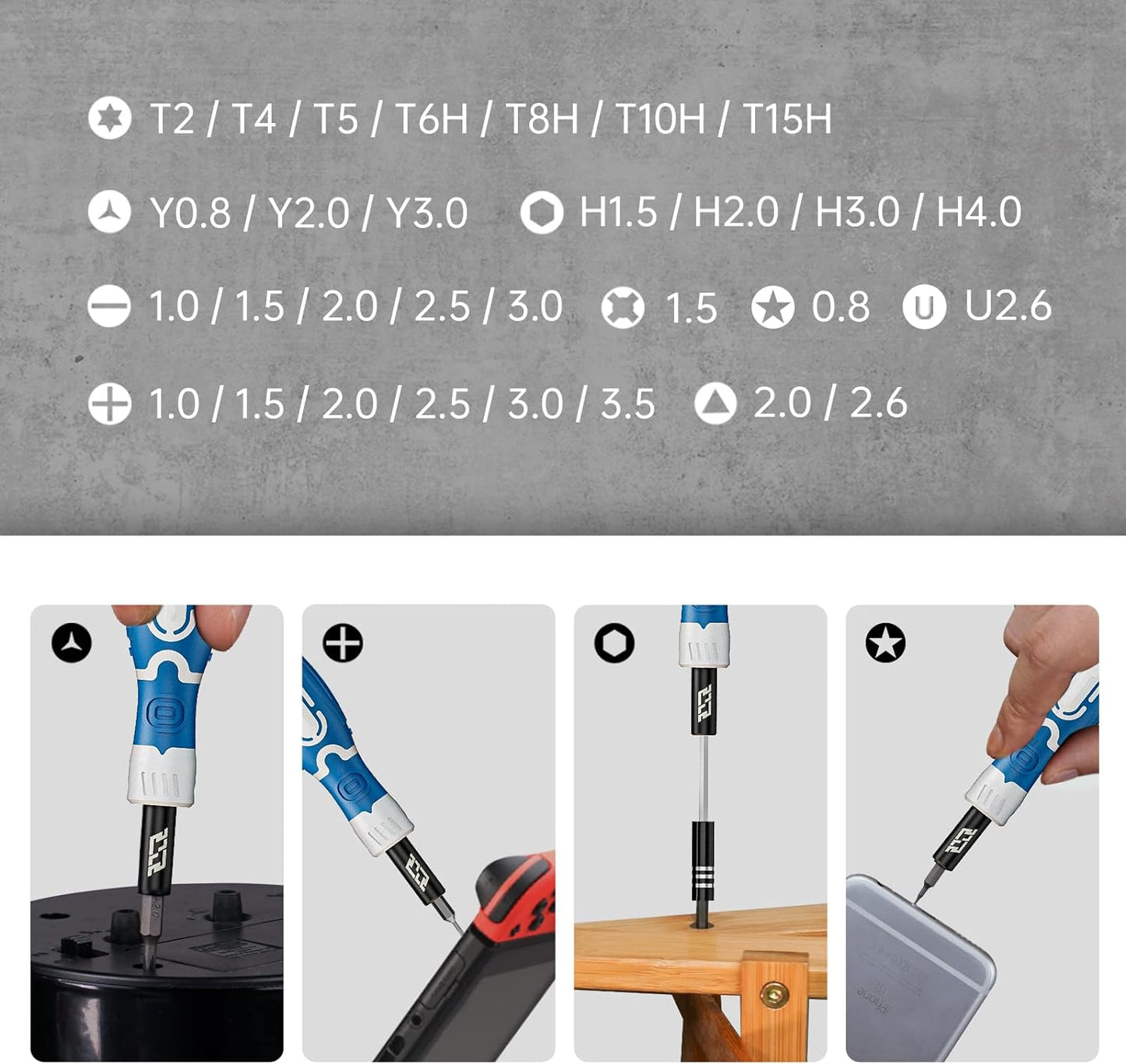 Jakemy Store Convenient Storage JM 33-in-1 Precision Screwdriver Set: Portable Case with Stable Storage