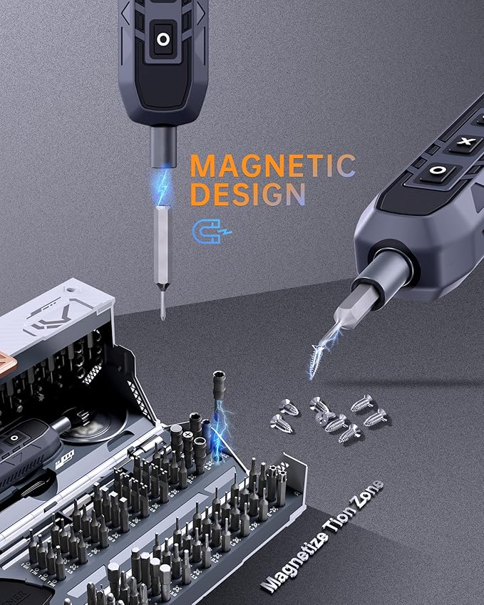 JAKEMY 180-in-1 Precision Screwdriver Set with 3 Ergonomic Handle Option