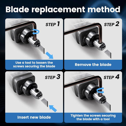 JAKEMY 35W 40kHz 2-in-1 Handheld Ultrasonic Cutter & Polisher, dedicated to fast and efficient cutting, grinding, and polishing (with cord, NO BATTERY)