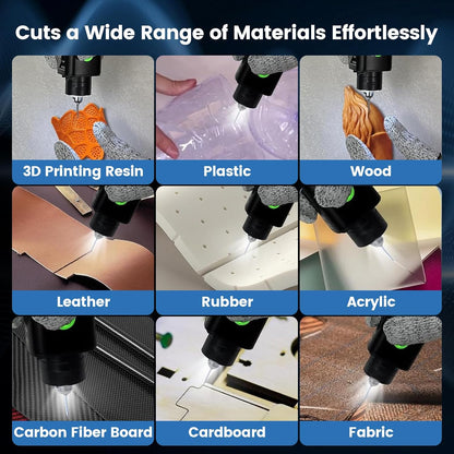 JAKEMY 35W 40kHz 2-in-1 Handheld Ultrasonic Cutter & Polisher, dedicated to fast and efficient cutting, grinding, and polishing (with cord, NO BATTERY)