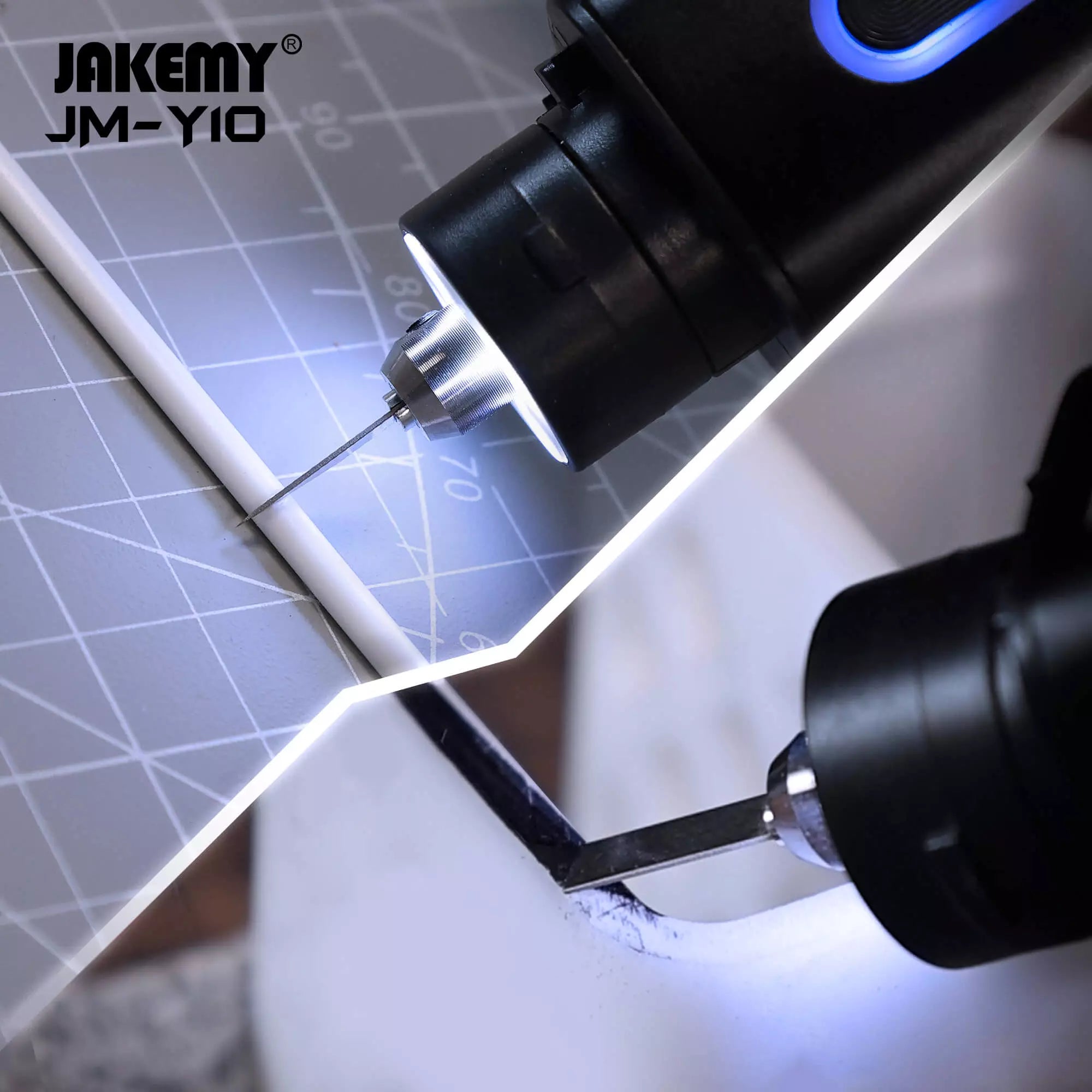 JAKEMY 35W 40kHz 2-in-1 Handheld Ultrasonic Cutter & Polisher, dedicated to fast and efficient cutting, grinding, and polishing (with cord, NO BATTERY)