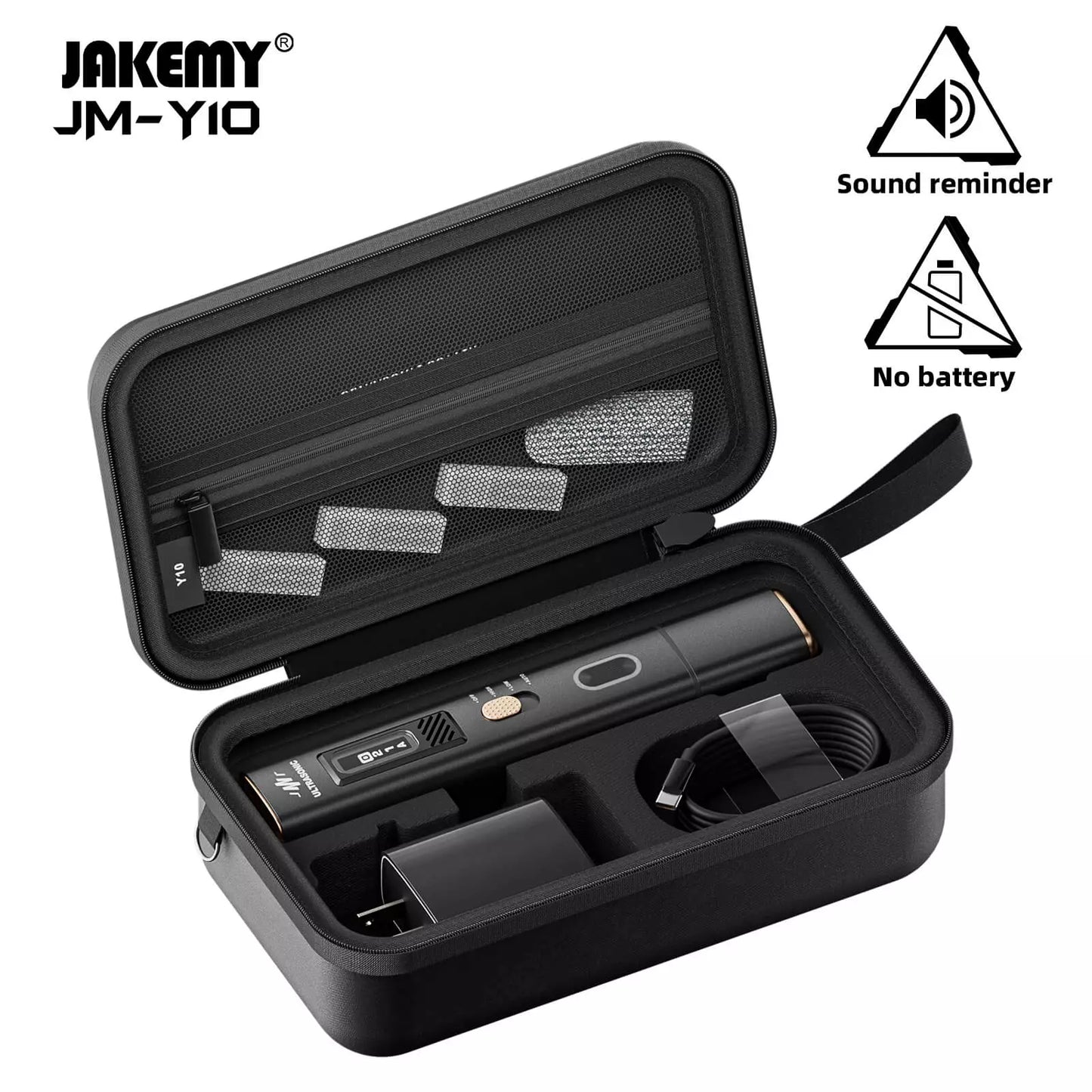JAKEMY 35W 40kHz 2-in-1 Handheld Ultrasonic Cutter & Polisher, dedicated to fast and efficient cutting, grinding, and polishing (with cord, NO BATTERY)