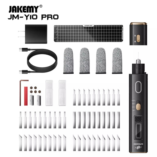 JAKEMY 35W 40kHz 2-in-1 Handheld Ultrasonic Cutter & Polisher, dedicated to fast and efficient cutting, grinding, and polishing (with cord, NO BATTERY)