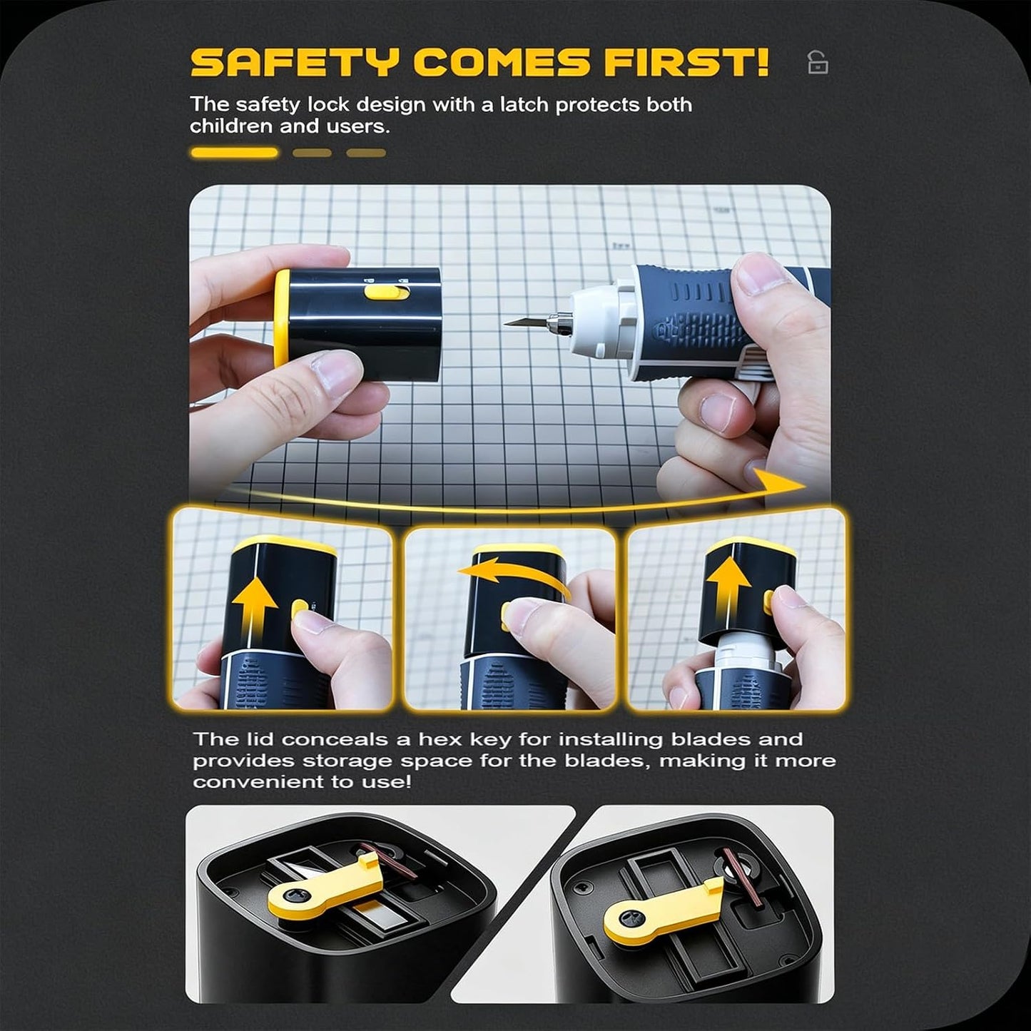 B-[UC02]2 In 1 Cordless Powerful Ultrasonic Cutter for Handworkers