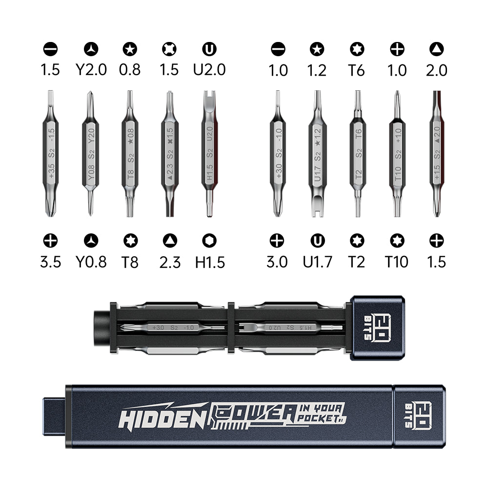 Jakemy Store Versatile and Stylish: JM 21-in-1 Precision Screwdriver Set with Dual Colors and 360° Rotation Noble purple
