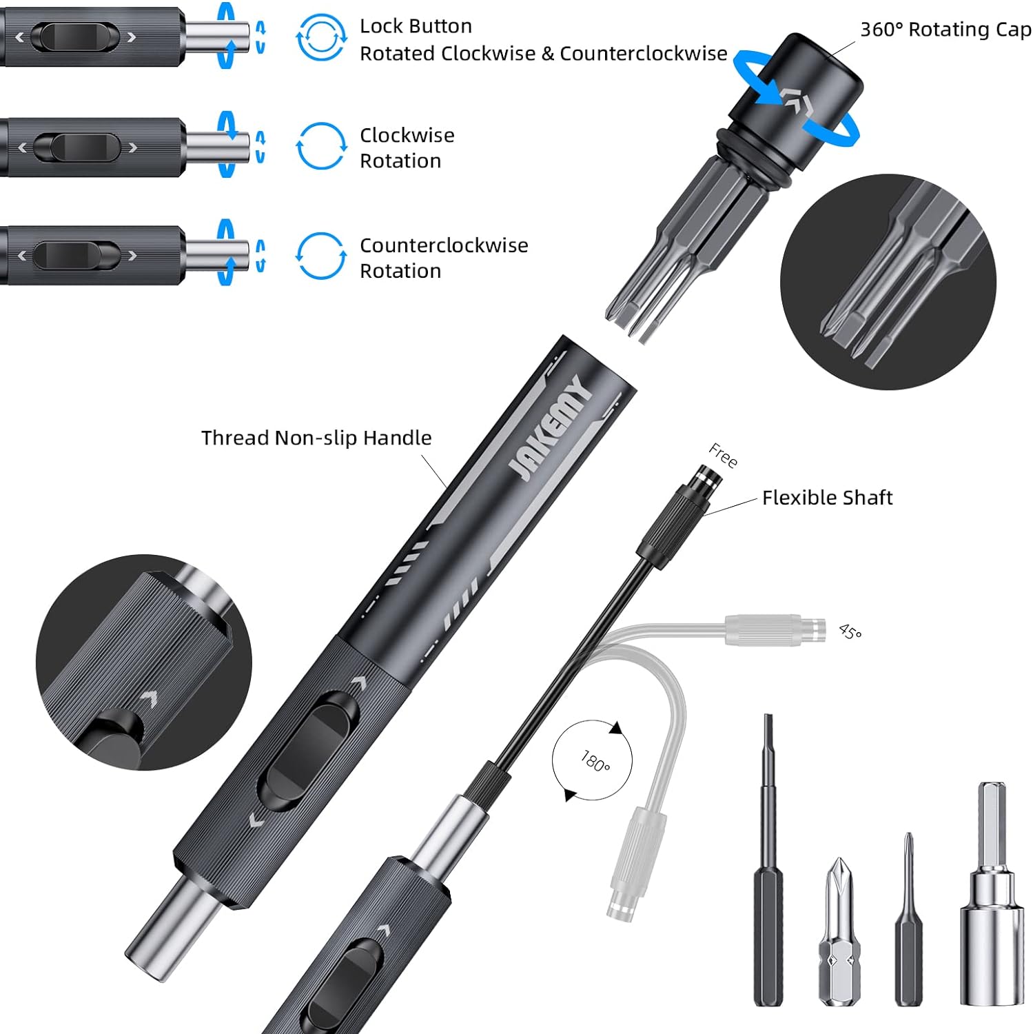 Jakemy Store Meet Every Repair Need with Precision: JM 105-in-1 Portable Screwdriver Set for Electronic Devices and Home Maintenance