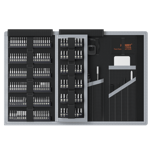 Jakemy Store Comprehensive Professional Toolkit: JM 202-in-1 Multi-bit Precision Screwdriver Set with Adjustable Design Handle