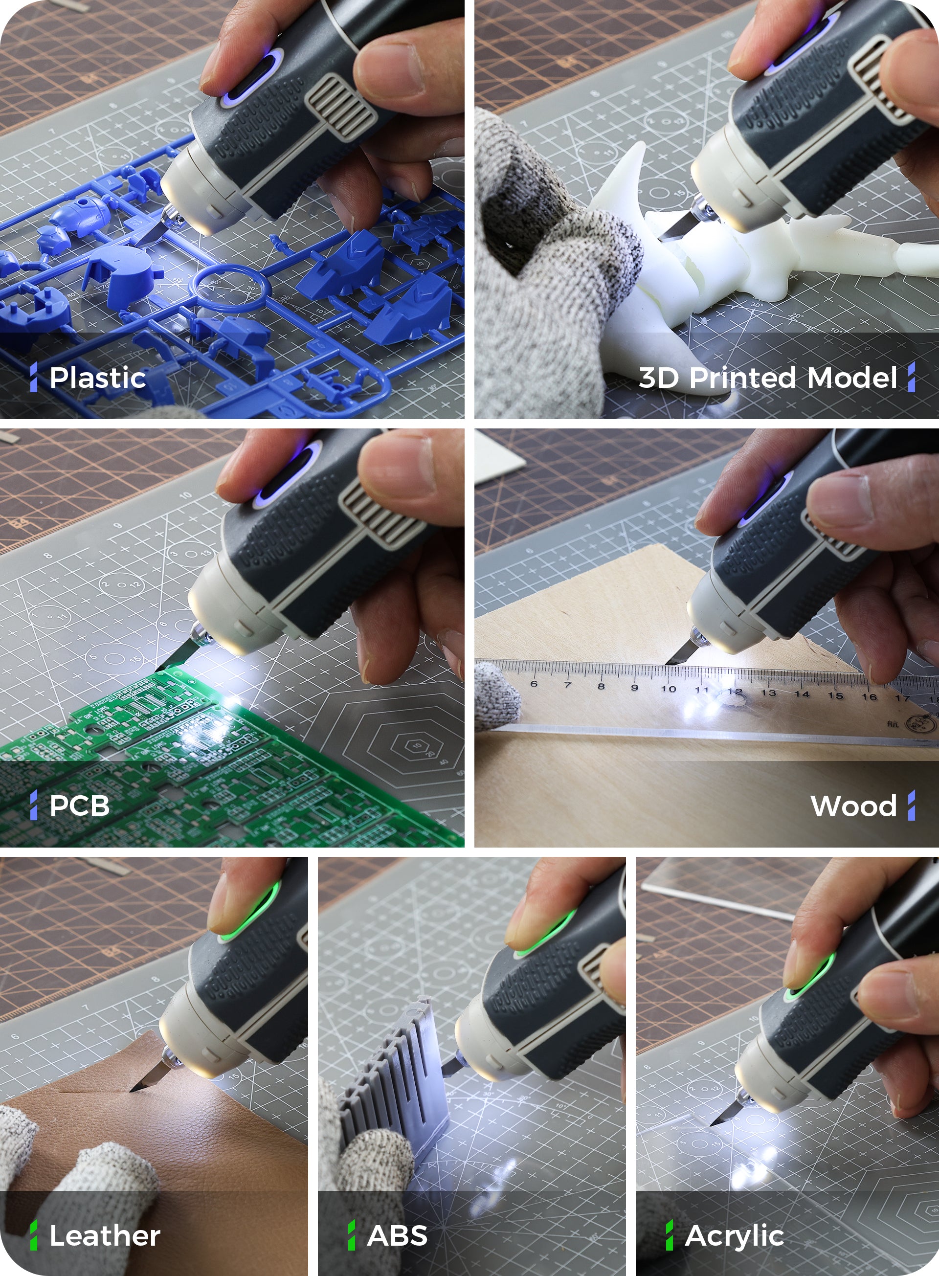 [Pre Order][UC02]2 In 1 Cordless Powerful Ultrasonic Cutter for Handworkers