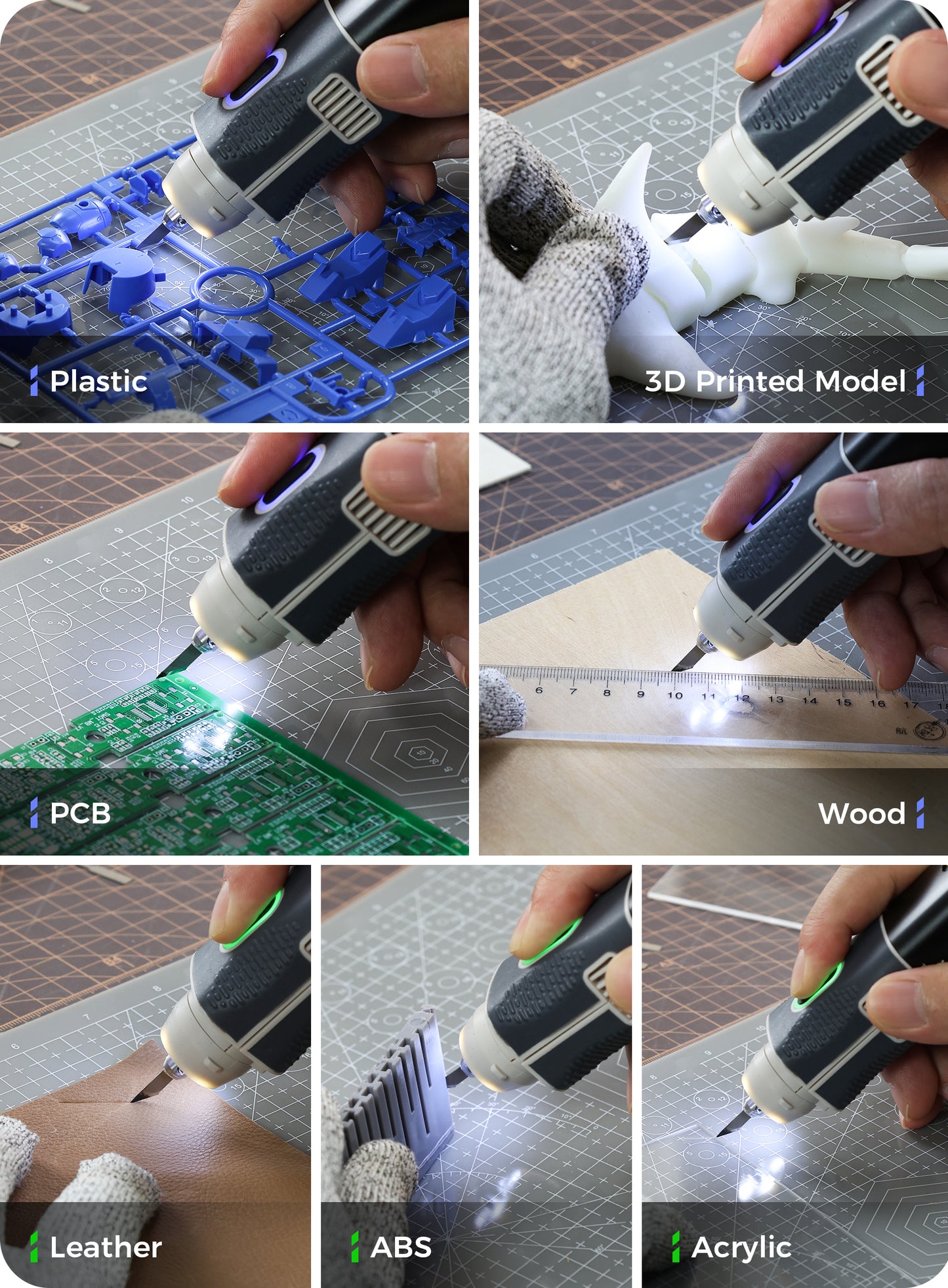 [Pre Order][UC02]2 In 1 Cordless Powerful Ultrasonic Cutter for Handworkers